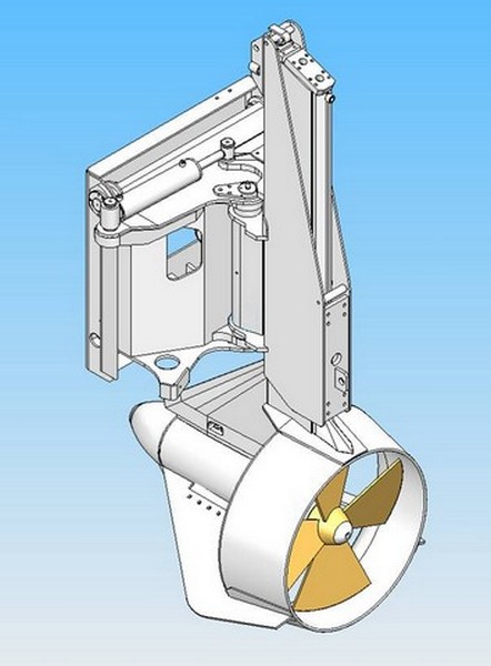 Retractable unit with nozzle